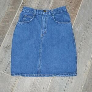 Vintage Jean Skirt Size 24 Shades Mini Denim 90s y2k
